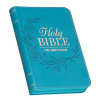 KJV Pocket Bible - Imitation Leather Aqua - Zippered